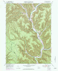 Wharton Pennsylvania Historical topographic map, 1:24000 scale, 7.5 X 7.5 Minute, Year 1948