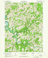 Whitesburg Pennsylvania Historical topographic map, 1:24000 scale, 7.5 X 7.5 Minute, Year 1964