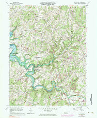 Whitesburg Pennsylvania Historical topographic map, 1:24000 scale, 7.5 X 7.5 Minute, Year 1964