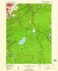 Wilkes-Barre East Pennsylvania Historical topographic map, 1:24000 scale, 7.5 X 7.5 Minute, Year 1947