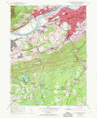 Wilkes-Barre West Pennsylvania Historical topographic map, 1:24000 scale, 7.5 X 7.5 Minute, Year 1947