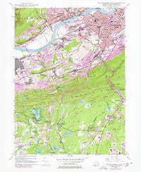 Wilkes-Barre West Pennsylvania Historical topographic map, 1:24000 scale, 7.5 X 7.5 Minute, Year 1947