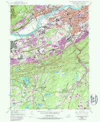 Wilkes-Barre West Pennsylvania Historical topographic map, 1:24000 scale, 7.5 X 7.5 Minute, Year 1947