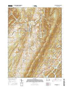 Williamsburg Pennsylvania Current topographic map, 1:24000 scale, 7.5 X 7.5 Minute, Year 2016