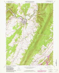 Williamsburg Pennsylvania Historical topographic map, 1:24000 scale, 7.5 X 7.5 Minute, Year 1963