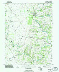 Williamson Pennsylvania Historical topographic map, 1:24000 scale, 7.5 X 7.5 Minute, Year 1990