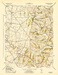 Williamson Pennsylvania Historical topographic map, 1:31680 scale, 7.5 X 7.5 Minute, Year 1944