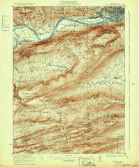 Williamsport Pennsylvania Historical topographic map, 1:62500 scale, 15 X 15 Minute, Year 1923