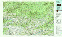 Williamsport East Pennsylvania Historical topographic map, 1:100000 scale, 30 X 60 Minute, Year 1984