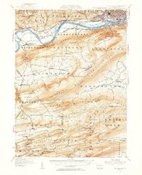 Williamsport Pennsylvania Historical topographic map, 1:62500 scale, 15 X 15 Minute, Year 1953