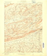 Wind Gap Pennsylvania Historical topographic map, 1:62500 scale, 15 X 15 Minute, Year 1916