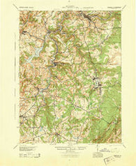 Windber Pennsylvania Historical topographic map, 1:62500 scale, 15 X 15 Minute, Year 1944