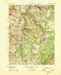 Windber Pennsylvania Historical topographic map, 1:62500 scale, 15 X 15 Minute, Year 1944
