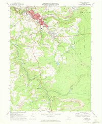 Windber Pennsylvania Historical topographic map, 1:24000 scale, 7.5 X 7.5 Minute, Year 1971