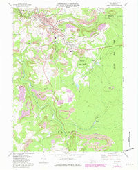Windber Pennsylvania Historical topographic map, 1:24000 scale, 7.5 X 7.5 Minute, Year 1971