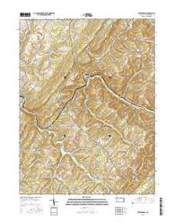 Wittenberg Pennsylvania Current topographic map, 1:24000 scale, 7.5 X 7.5 Minute, Year 2016