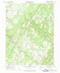 Wittenberg Pennsylvania Historical topographic map, 1:24000 scale, 7.5 X 7.5 Minute, Year 1967