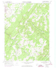 Wittenberg Pennsylvania Historical topographic map, 1:24000 scale, 7.5 X 7.5 Minute, Year 1967