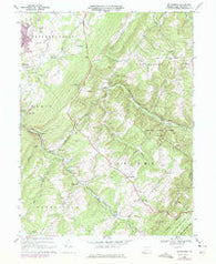 Wittenburg Pennsylvania Historical topographic map, 1:24000 scale, 7.5 X 7.5 Minute, Year 1967