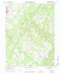 Wittenburg Pennsylvania Historical topographic map, 1:24000 scale, 7.5 X 7.5 Minute, Year 1967