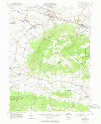 Womelsdorf Pennsylvania Historical topographic map, 1:24000 scale, 7.5 X 7.5 Minute, Year 1955