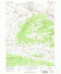 Womelsdorf Pennsylvania Historical topographic map, 1:24000 scale, 7.5 X 7.5 Minute, Year 1955