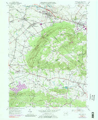 Womelsdorf Pennsylvania Historical topographic map, 1:24000 scale, 7.5 X 7.5 Minute, Year 1955