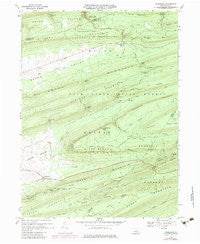 Woodward Pennsylvania Historical topographic map, 1:24000 scale, 7.5 X 7.5 Minute, Year 1968