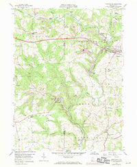 Worthington Pennsylvania Historical topographic map, 1:24000 scale, 7.5 X 7.5 Minute, Year 1958