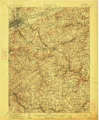 York Pennsylvania Historical topographic map, 1:62500 scale, 15 X 15 Minute, Year 1910