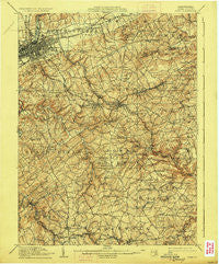 York Pennsylvania Historical topographic map, 1:62500 scale, 15 X 15 Minute, Year 1910