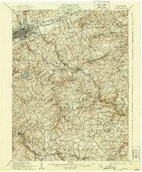 York Pennsylvania Historical topographic map, 1:62500 scale, 15 X 15 Minute, Year 1910