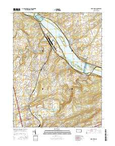 York Haven Pennsylvania Current topographic map, 1:24000 scale, 7.5 X 7.5 Minute, Year 2016