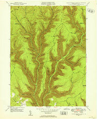 Young Womans Creek Pennsylvania Historical topographic map, 1:24000 scale, 7.5 X 7.5 Minute, Year 1946