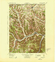 Youngsville Pennsylvania Historical topographic map, 1:62500 scale, 15 X 15 Minute, Year 1943