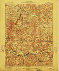 Zelienople Pennsylvania Historical topographic map, 1:62500 scale, 15 X 15 Minute, Year 1910