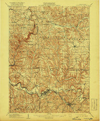Zelienople Pennsylvania Historical topographic map, 1:62500 scale, 15 X 15 Minute, Year 1910