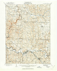 Zelienople Pennsylvania Historical topographic map, 1:62500 scale, 15 X 15 Minute, Year 1908