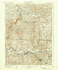 Zelienople Pennsylvania Historical topographic map, 1:62500 scale, 15 X 15 Minute, Year 1910