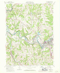 Zelienople Pennsylvania Historical topographic map, 1:24000 scale, 7.5 X 7.5 Minute, Year 1958