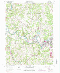 Zelienople Pennsylvania Historical topographic map, 1:24000 scale, 7.5 X 7.5 Minute, Year 1958