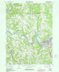 Zelienople Pennsylvania Historical topographic map, 1:24000 scale, 7.5 X 7.5 Minute, Year 1958