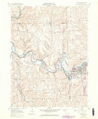 Zelienople Pennsylvania Historical topographic map, 1:24000 scale, 7.5 X 7.5 Minute, Year 1958