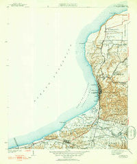 Aguadilla Puerto Rico Historical topographic map, 1:30000 scale, 7.5 X 7.5 Minute, Year 1942