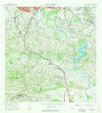 Aguas Buenas Puerto Rico Historical topographic map, 1:20000 scale, 7.5 X 7.5 Minute, Year 1964