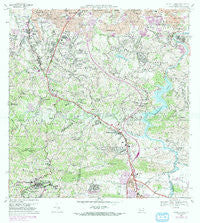 Aguas Buenas Puerto Rico Historical topographic map, 1:20000 scale, 7.5 X 7.5 Minute, Year 1969
