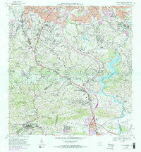 Aguas Buenas Puerto Rico Historical topographic map, 1:20000 scale, 7.5 X 7.5 Minute, Year 1969