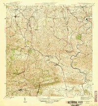 Aguas Buenas Puerto Rico Historical topographic map, 1:30000 scale, 7.5 X 7.5 Minute, Year 1946