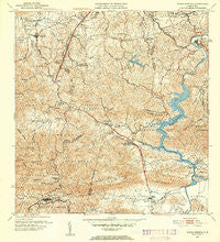 Aguas Buenas Puerto Rico Historical topographic map, 1:30000 scale, 7.5 X 7.5 Minute, Year 1952