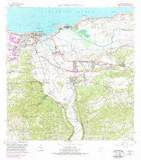 Arecibo Puerto Rico Historical topographic map, 1:20000 scale, 7.5 X 7.5 Minute, Year 1964